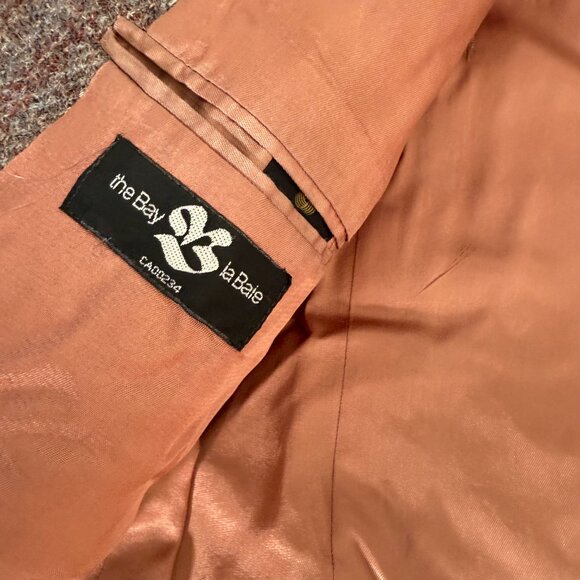 Vintage Harris Tweed Blazer Sport Coat Striped 40R - Picture 8 of 9